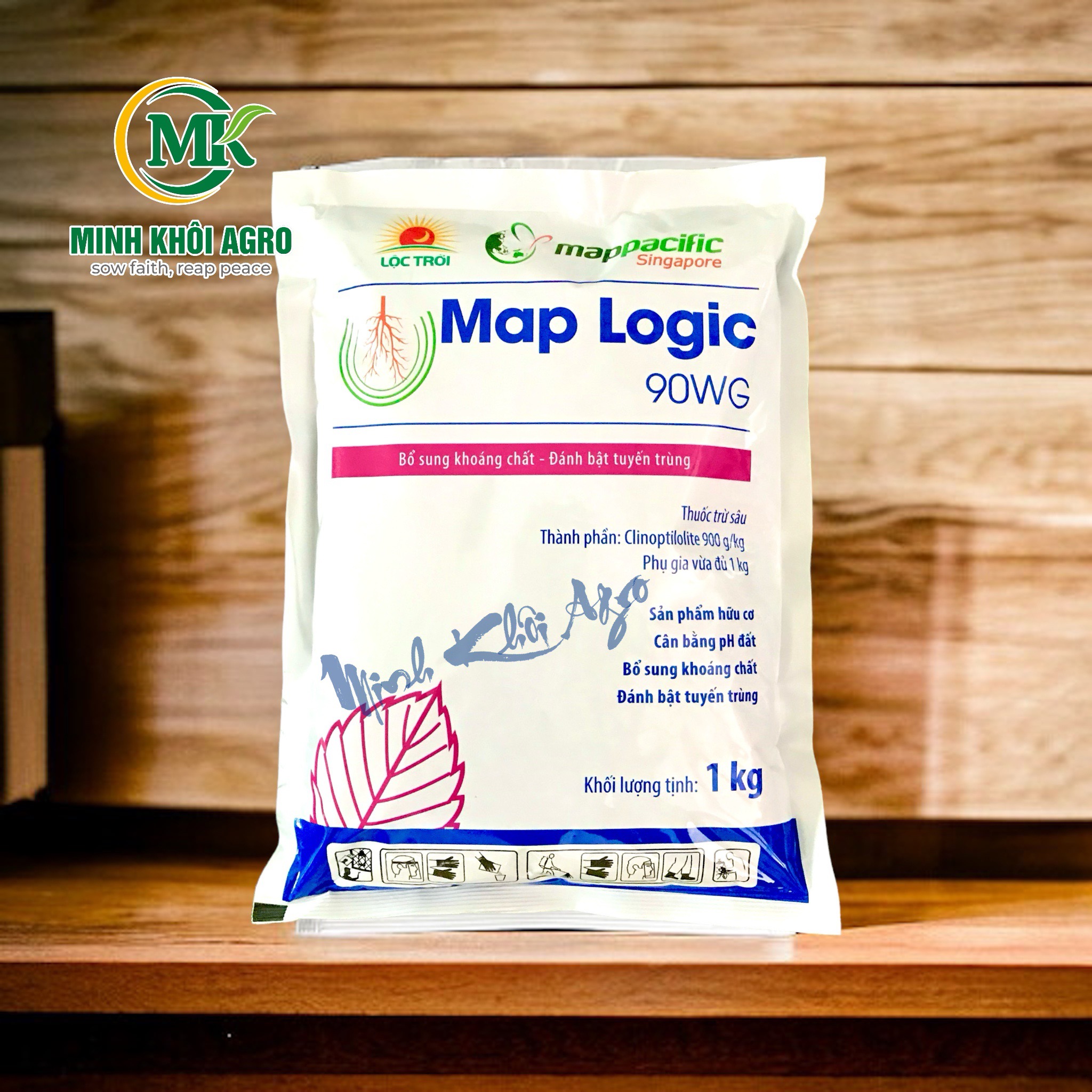 Thuốc đặc trị tuyến trùng Map Logic 90WP - Gói 1kg